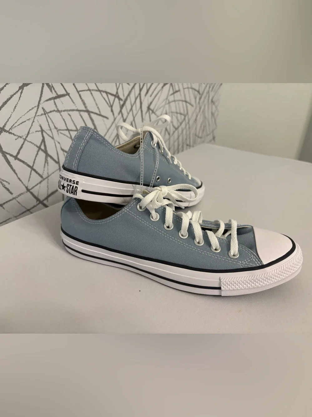 Converse Chuck Taylor All Star low-top sneakers in a light blue - Picture 4 of 11
